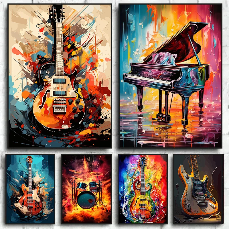Arte Abstracto Colorido, Instr - Picture Of Musical Instrument reseña y precio